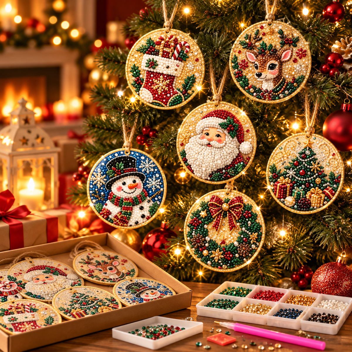 Christmas Diamond Painting Ornaments