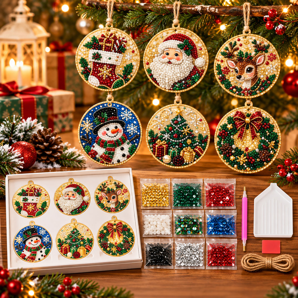 Christmas Diamond Painting Ornaments