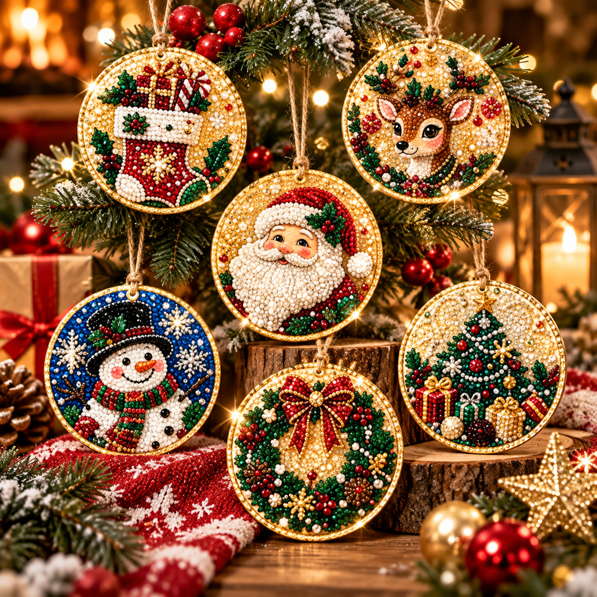 Christmas Diamond Painting Ornaments