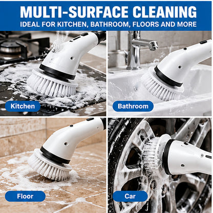 Electric Spin Scrubber with Extendable Handle