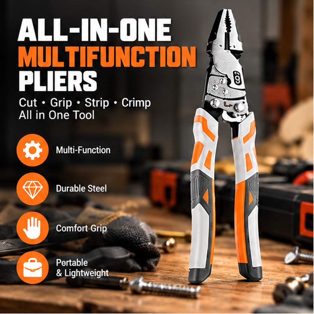 Heavy-Duty Self-Locking Ratchet Pliers
