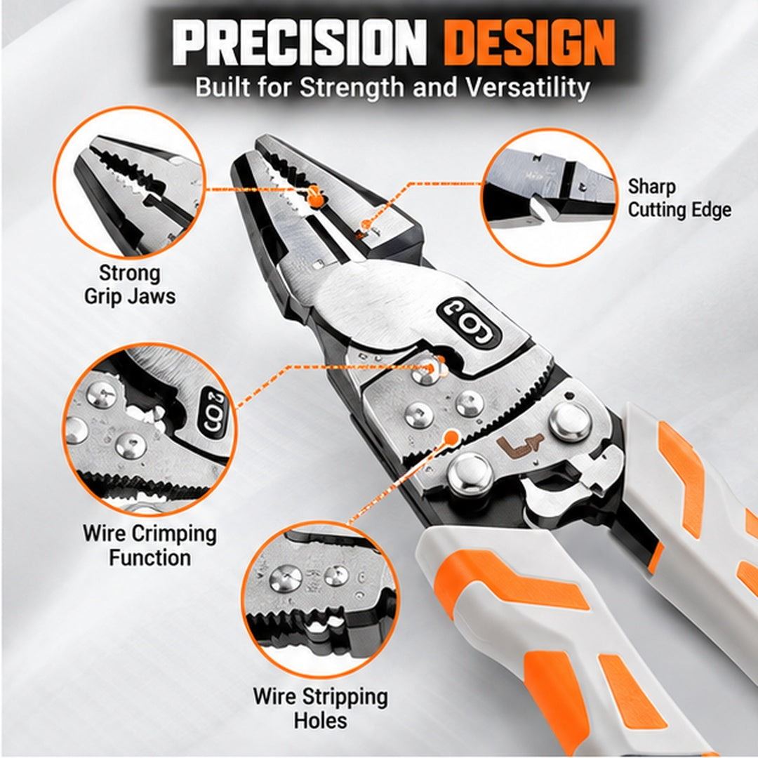 Heavy-Duty Self-Locking Ratchet Pliers