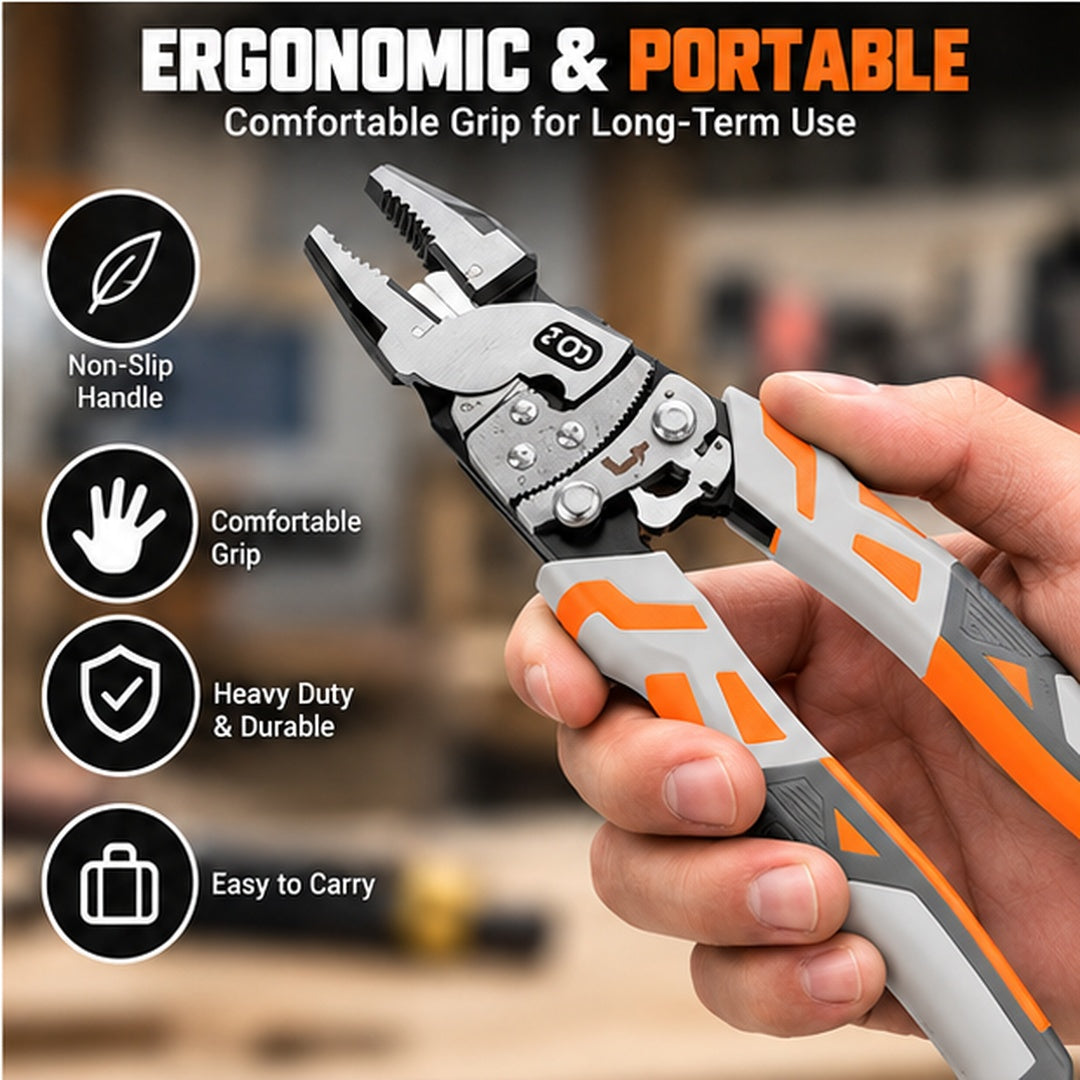 Heavy-Duty Self-Locking Ratchet Pliers