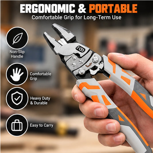 Heavy-Duty Self-Locking Ratchet Pliers